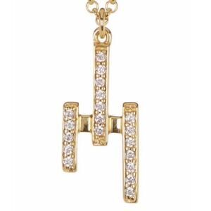 Botkier crystal Pave three stick 18"‎ gold tone necklace Dainty Feminine New